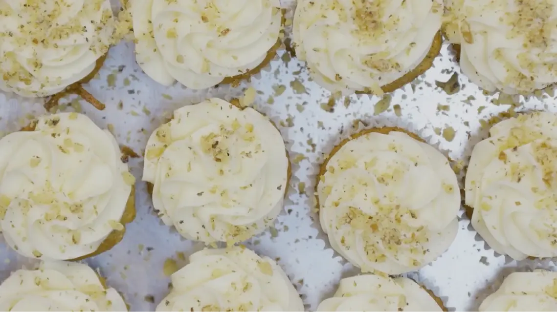 Image showing top down view of cupcakes. Image showing top down view of cupcakes.